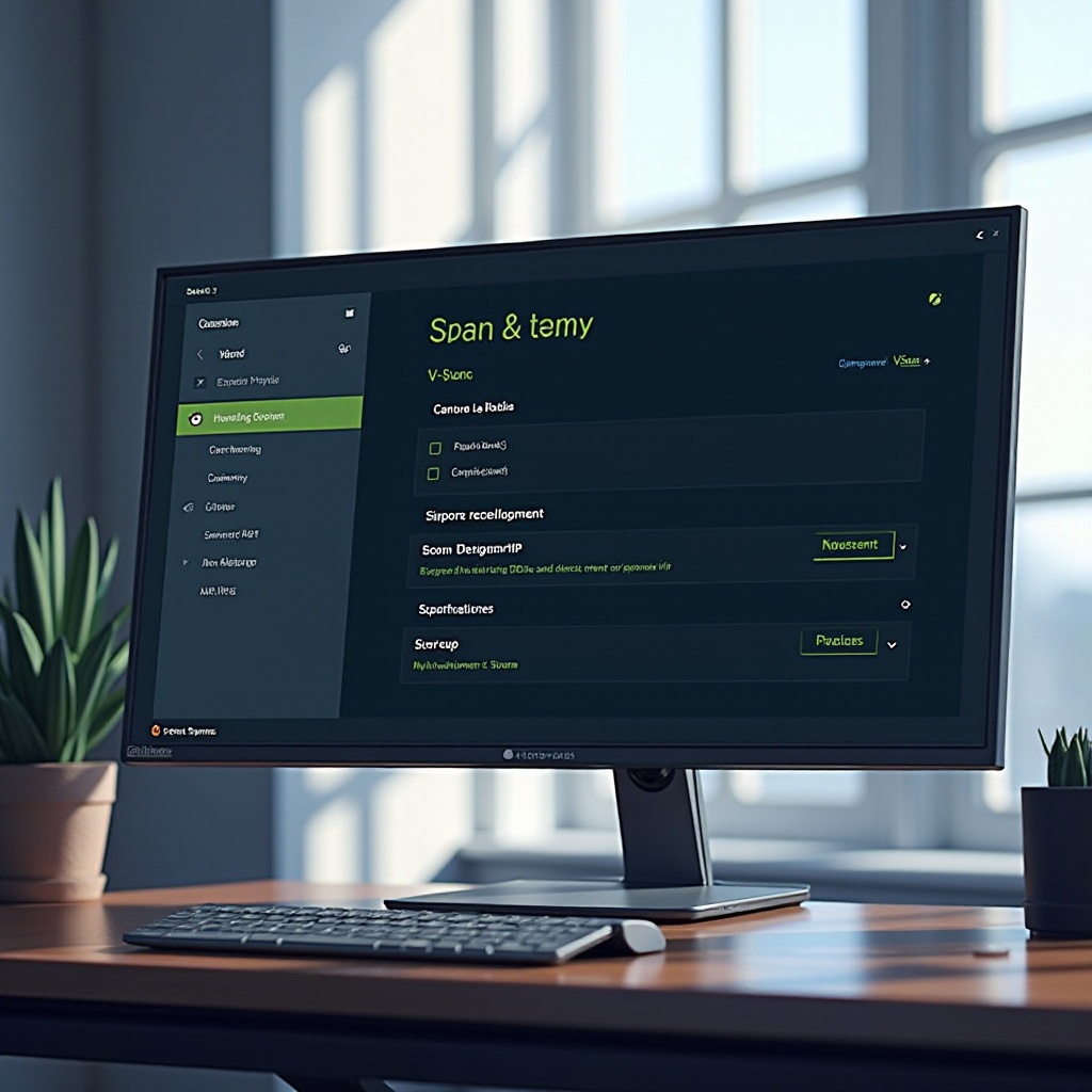 painel de controle nvidia como configurar vsync