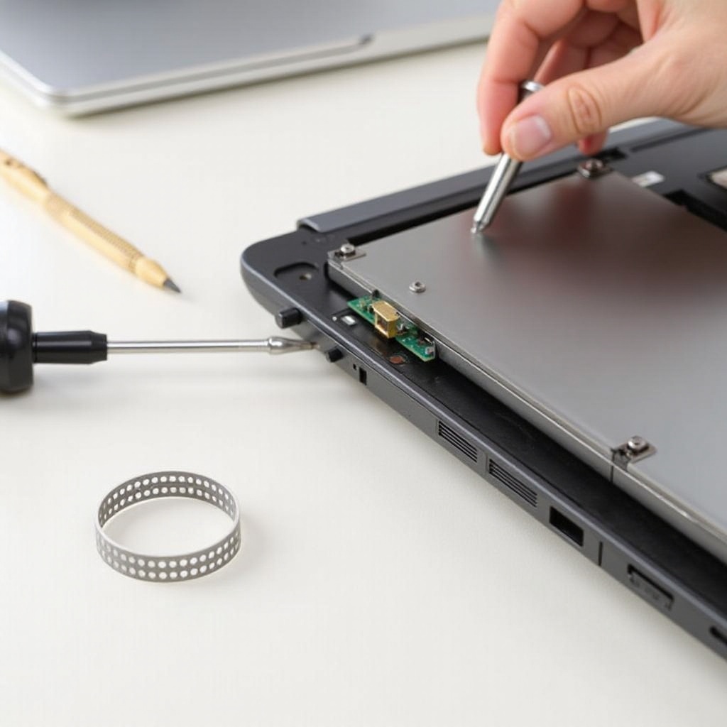 substituir um disco rígido em um laptop hp