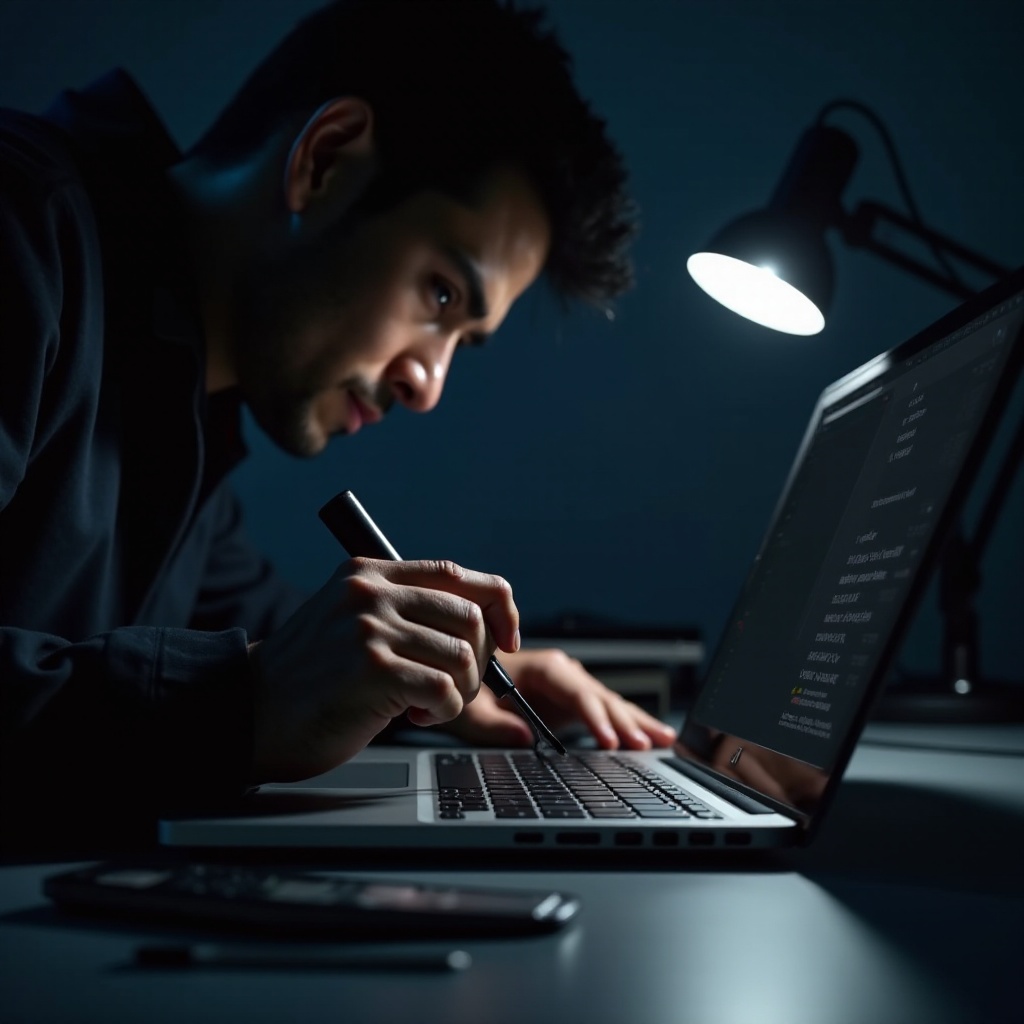 la pantalla de la laptop se vuelve negra cuando se mueve