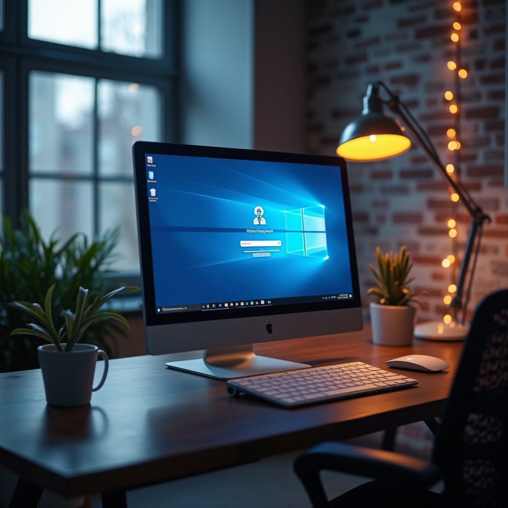 tela de login do Windows 10