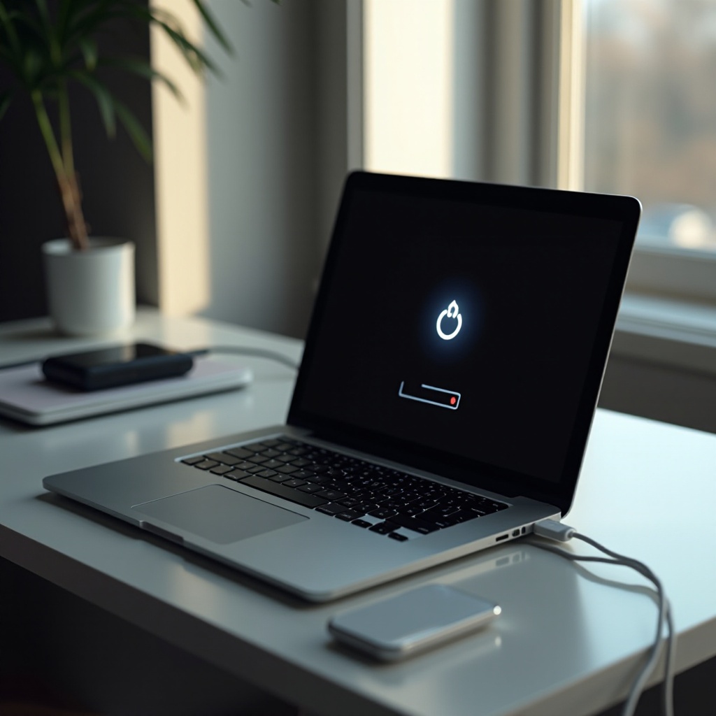 Como você sabe que o MacBook está carregando?
